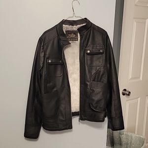 Female leather jacket